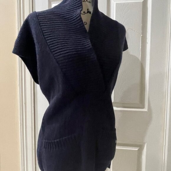 LACOSTE CHUNKY VEST 100%WOOL MADE IN FRANCE SIZE 44 US XL ICONIC SOPHISTICATED - Picture 7 of 15